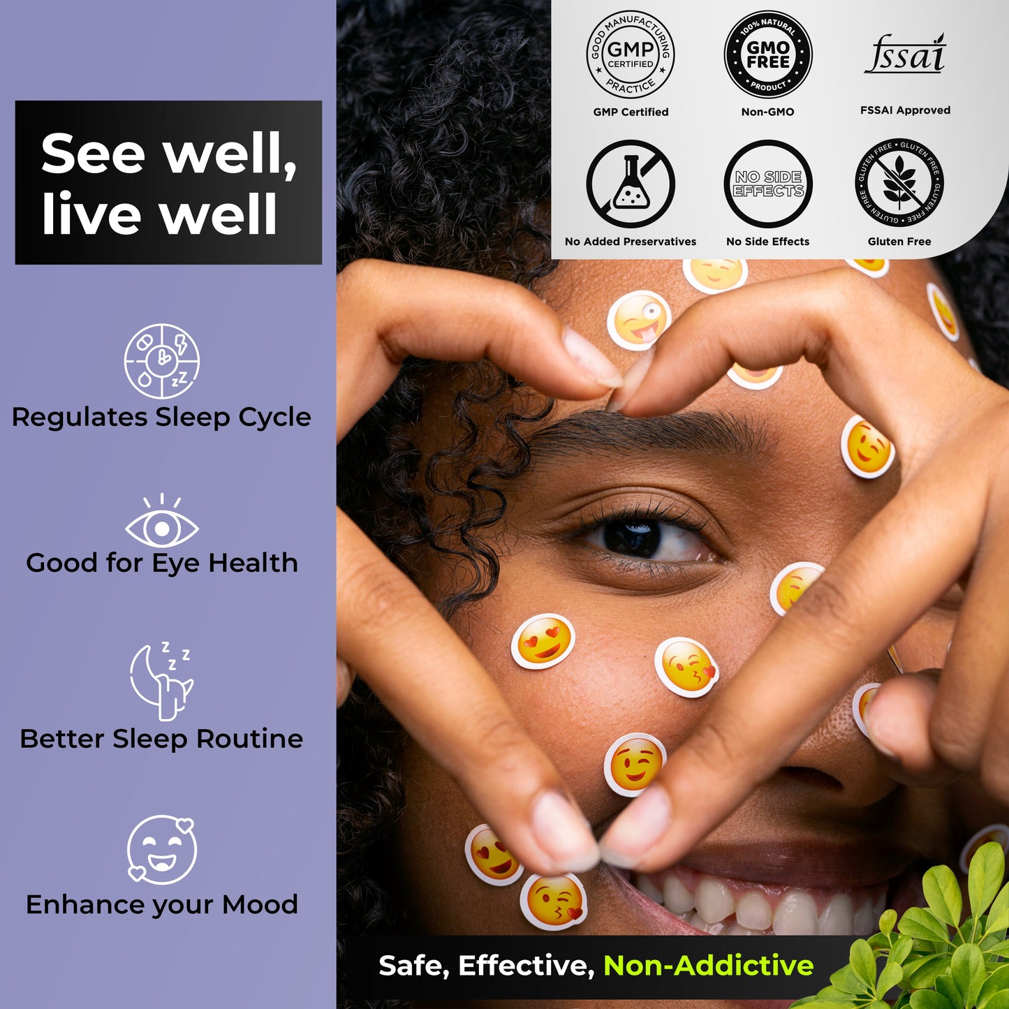 Cezorn Eye Care 1000 mg Tablets Supports Vision & Enhances Retina - 60 Veg Tablets