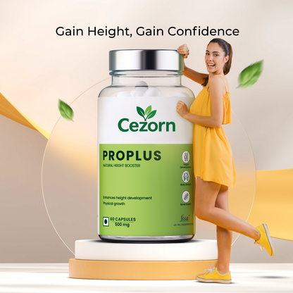 Cezorn ProPlus Capsules 500mg for Good Height & Great Personality, 60 Veg Capsules